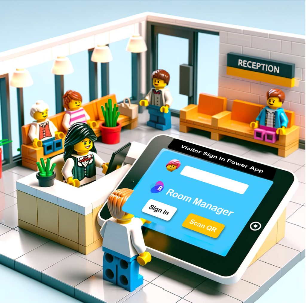 Room Manager Visitor Signage: App-Driven Meeting Room & Desk Booking for Guests
